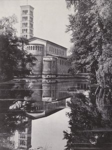 Potsdam, Barış Kilisesi (s/b fotoğraf) by Photographer German