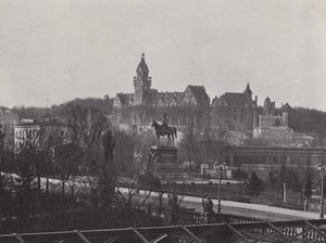 Potsdam, Savaş Okulu ve Kaiser Wilhelm Des Grossen Anıtı (s/b fotoğraf) by Photographer German