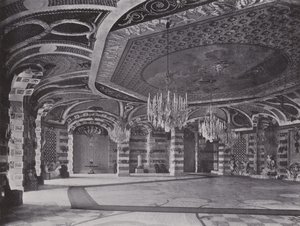 Potsdam, Yeni Saray, Shell Hall (s/b fotoğraf) by Photographer German