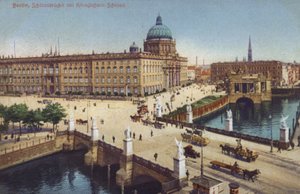 Schlossbruecke ve Kraliyet Sarayı, Berlin, Almanya (fotoğraf) by Photographer German