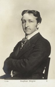 Siegfried Wagner, Alman besteci ve orkestra şefi (s/b fotoğraf) by Photographer German