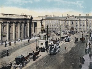 College Green, Dublin (renkli fotoğraf) by Photographer Irish