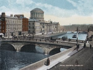 Dört Mahkeme, Dublin (renkli fotoğraf) by Photographer Irish