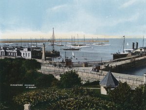 Kingstown Limanı, Co Dublin (renkli fotoğraf) by Photographer Irish