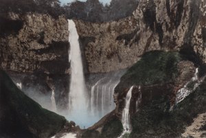 Japonya, c.1912: Kegon Fall, Nikko (fotoğraf) by Photographer Japanese