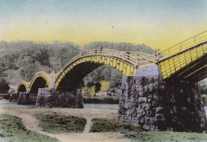 Japonya, c.1912: Kintaikyo, Lit "Damask Kuşağı Köprüsü", Japonya, Suwo Eyaleti
