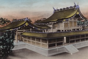 Japan, c.1912: Main Building of Meiji Jingu, Shrine, Tokyo (photo) by Photographer Japanese