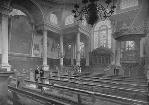 Aziz Stephen Kilisesi, Walbrook, Londra Şehri, c1890 1911
