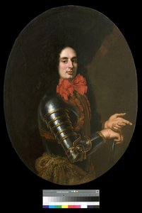 Zırhlı ve kırmızı fularlı bir beyefendinin portresi, 1650-70
