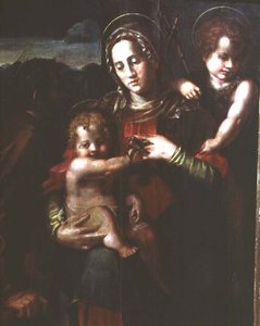 Vaftizci Yahya Bebek ile Madonna ve Çocuk