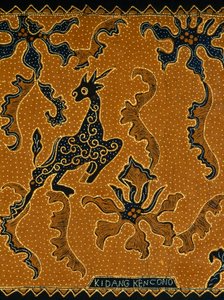 Geleneksel tasarımlı Batik, Java, Endonezya, detay by Blaise Nicolas Le Sueur
