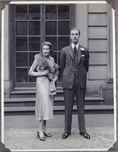 Lord Charles Cavendish ve Adele Astaire düğün günlerinde
