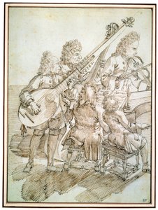Bir Konser, 17. veya 18. yüzyıl sonu by Pier Leone Ghezzi
