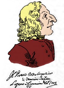 Antonio Vivaldi (1678 - 1741), Karikatür Pierre Leone Ghezzi (1674 - 1755)