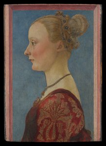 Bir Kadının Portresi, 1480 dolayları (ahşap üzerine tempera) by Piero del Pollaiuolo