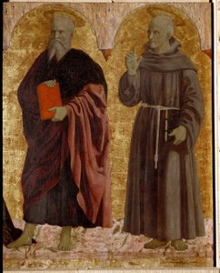 Misericorde Polyptyque: Misericorde Bakiresi, azizlerle çevrili. Siena