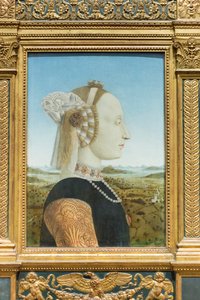 Urbino düşesi Battista Sforza'nın portreleri by Piero della Francesca
