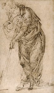 Asaya Yaslanmış Ayakta Şekil, c.1510 by Piero di Cosimo