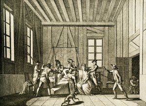 Jean-Paul Marat'nın 1793'te öldürülmesi (gravür)