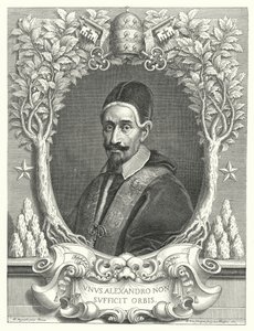 Papa Alexander VII (gravür) by Pierre (after) Mignard