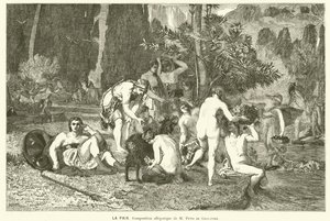Barış (gravür) by Pierre (after) Puvis de Chavannes