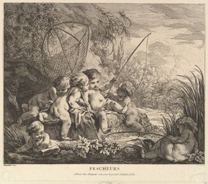 Çocuklar Balık Tutma, ca. 1738.