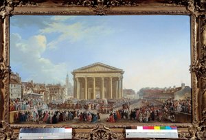 Pierre Demachy (1723-1807) 1765. Dim. 81 x 1,29 m Paris, musee Carnavalet - Yeni St Genevi Kilisesi