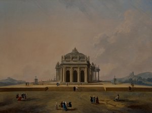 Figürlerle fantastik mimari çalışmalar by Pierre Antoine Demachy
