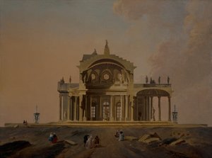 Figürlerle fantastik mimari çalışmalar by Pierre Antoine Demachy