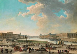 1750-1775 yılları arasında Place Dauphine