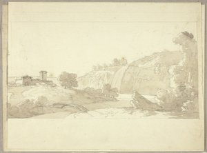 Panoramik İtalyan Manzarası by Pierre Antoine Mongin