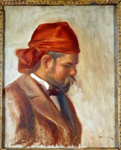 Ambroise Vollard (1868-1939), kırmızı eşarplı, tablo tüccarı, Pierre Auguste Renoir (1841-1919), 1899 dolaylarında by Pierre Auguste Renoir