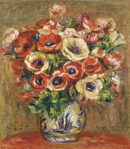 Vazoda Anemonlar, c. 1915 by Pierre Auguste Renoir