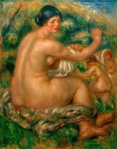 Banyodan sonra by Pierre Auguste Renoir