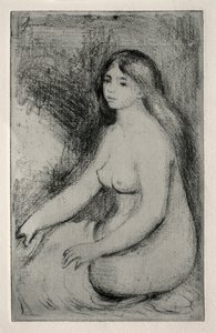Oturan Yüzücü, c. 1905. by Pierre Auguste Renoir