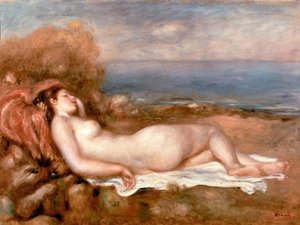 Dinlenme dansçısı by Pierre Auguste Renoir