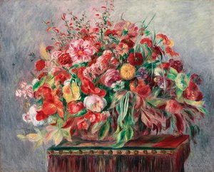 Çiçek Sepeti; Çiçek Sepeti, 1890 by Pierre Auguste Renoir
