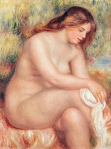 Bather Kendini Kurutuyor, c.1910