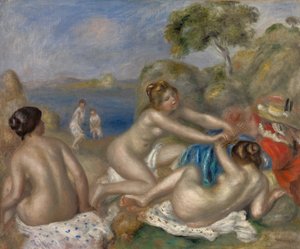 Yengeçle Oynayan Yengeçler, 1897 dolayları (kumaş üzerine yağlı boya) by Pierre Auguste Renoir