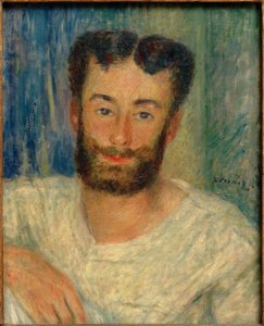 Kesik Yelekli Sakallı Genç Adamın Portresi (The Bougival Rower) by Pierre Auguste Renoir