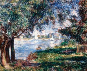 Bougival, 1888. by Pierre Auguste Renoir
