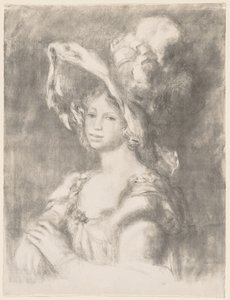 Genç Kız Mlle Büstü. Dieterle. by Pierre Auguste Renoir