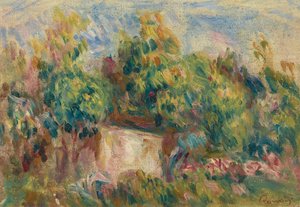Colettes yakın kulübe by Pierre Auguste Renoir