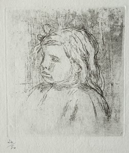 Claude Renoir, dörtte üçü sola, 1908. by Pierre Auguste Renoir