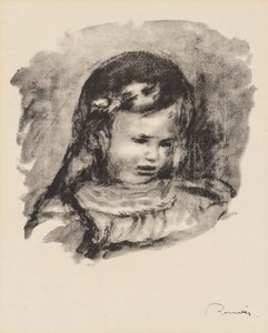 Claude Renoir, Baş İndirildi by Pierre Auguste Renoir