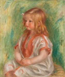 Arap Gömlekli Claude (tuval üzerine yağlı boya) by Pierre Auguste Renoir