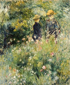 Gül Bahçesinde Konuşma, 1876 by Pierre Auguste Renoir