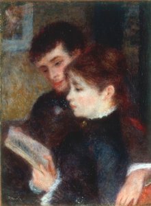 Çift okuma by Pierre-Auguste Renoir