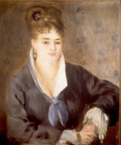 siyah bayan by Pierre Auguste Renoir