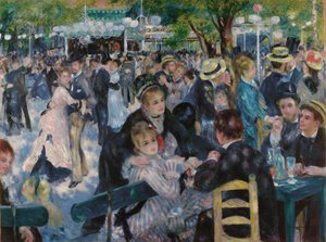 Le Moulin de la Galette'de dans edin by Pierre-Auguste Renoir